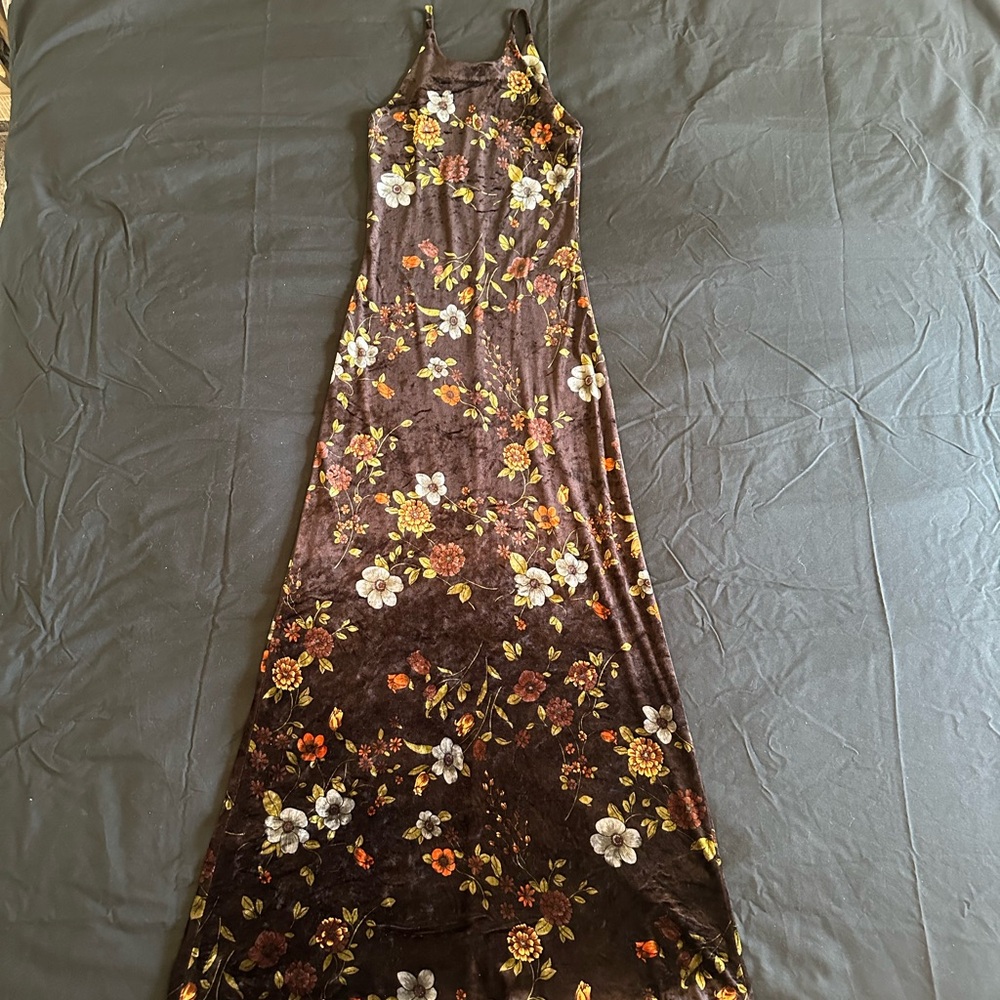 Vintage Betsy Johnson Floral Maxi Dress
